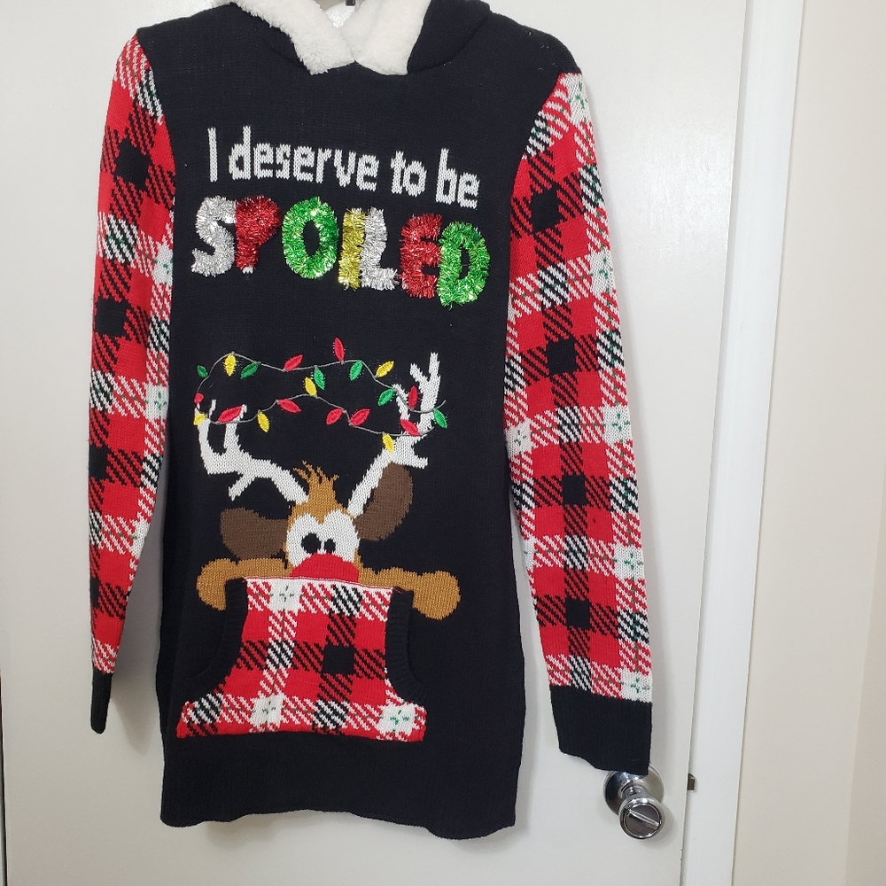 Juniors  size Large Christmas sweater
